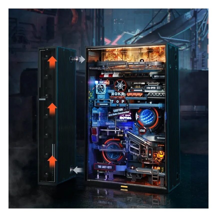 RoboTime - 3D Mechanisches Murmelbahn-Puzzle Stadt der Vergangenheit