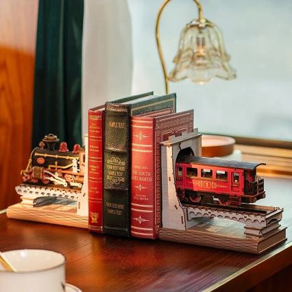RoboTime - 3D-Puzzle Buchstütze Historischer Dampfzug