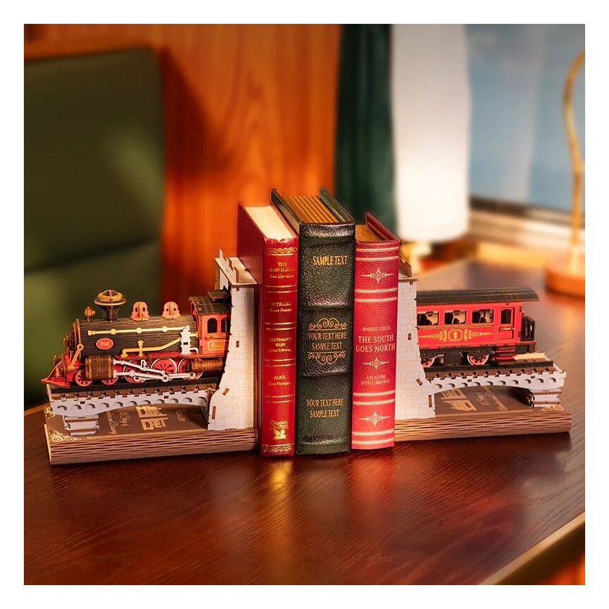 RoboTime - 3D-Puzzle Buchstütze Historischer Dampfzug