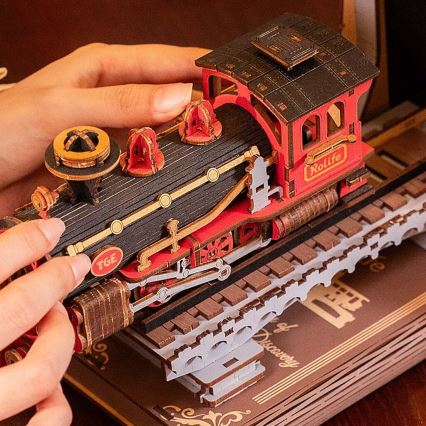 RoboTime - 3D puzzle Fermalibri Treno a vapore storico