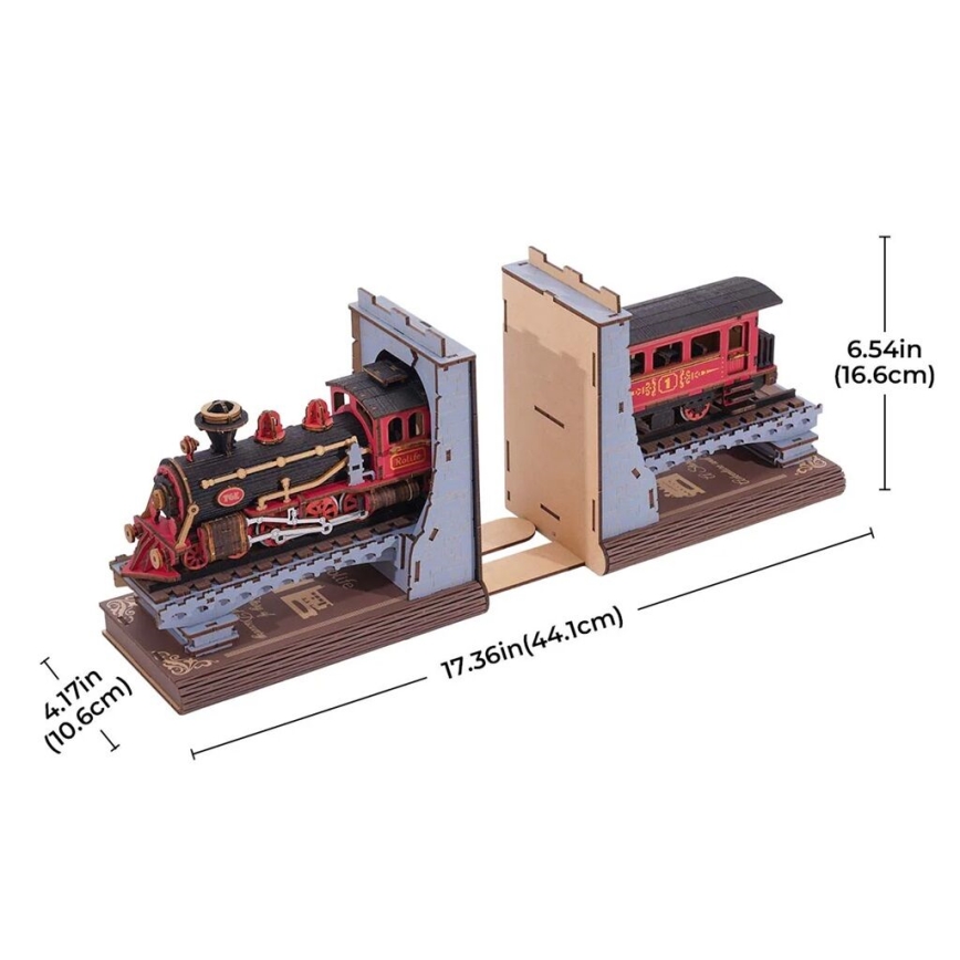 RoboTime - 3D puzzle Fermalibri Treno a vapore storico