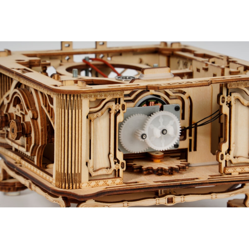 RoboTime - 3D puzzle meccanico in legno Grammofono (electric drive)