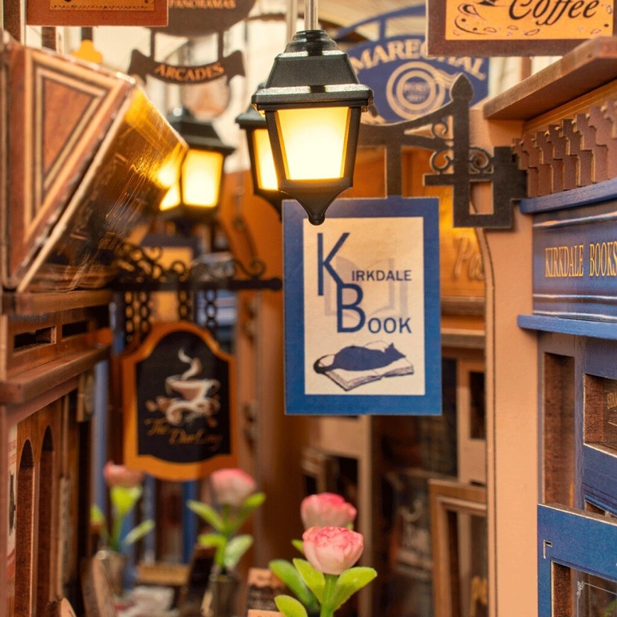 RoboTime - Puzzle 3D LED Fermalibri Incontro nella Galleria con Libri 2xAAA