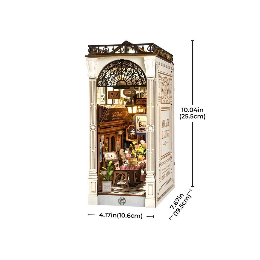 RoboTime - Puzzle 3D LED Fermalibri Incontro nella Galleria con Libri 2xAAA