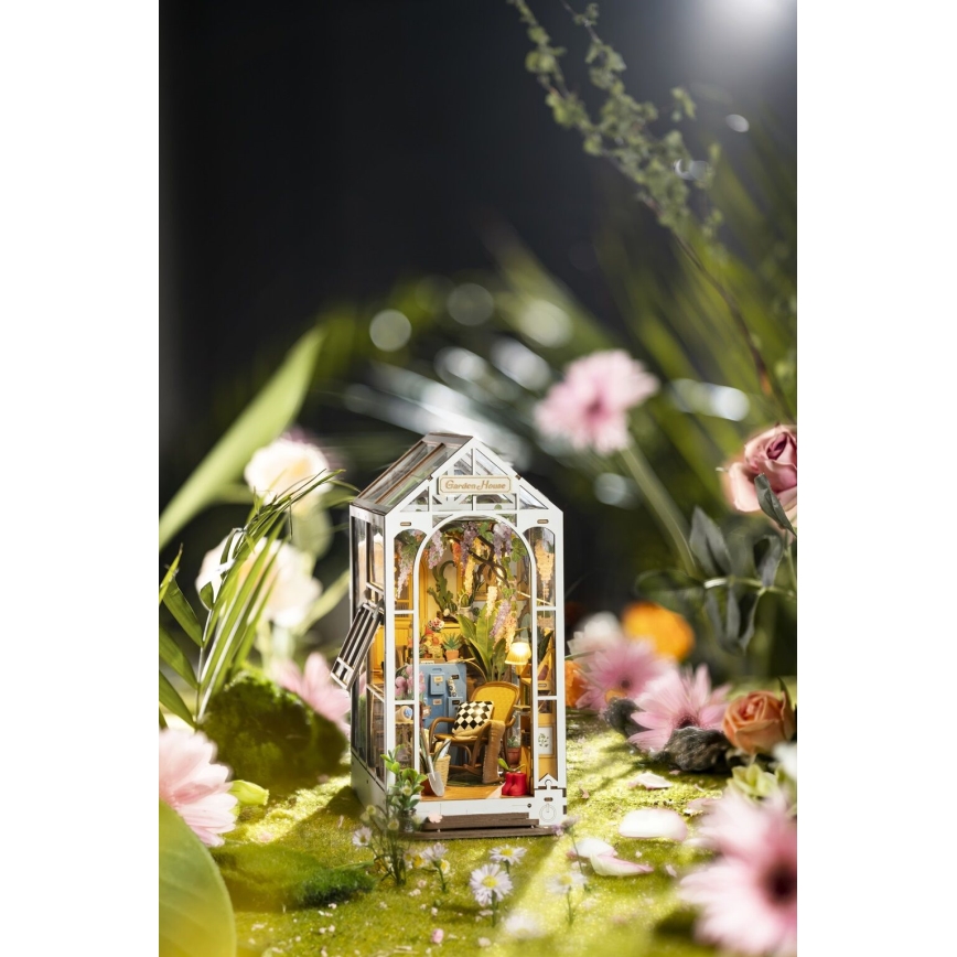 RoboTime - LED Fermalibri Giardino casa 3D puzzle 2xAAA