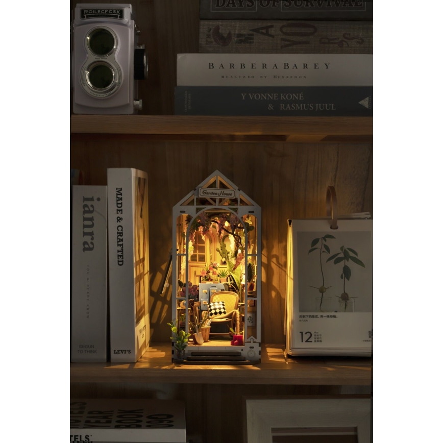 RoboTime - LED Fermalibri Giardino casa 3D puzzle 2xAAA