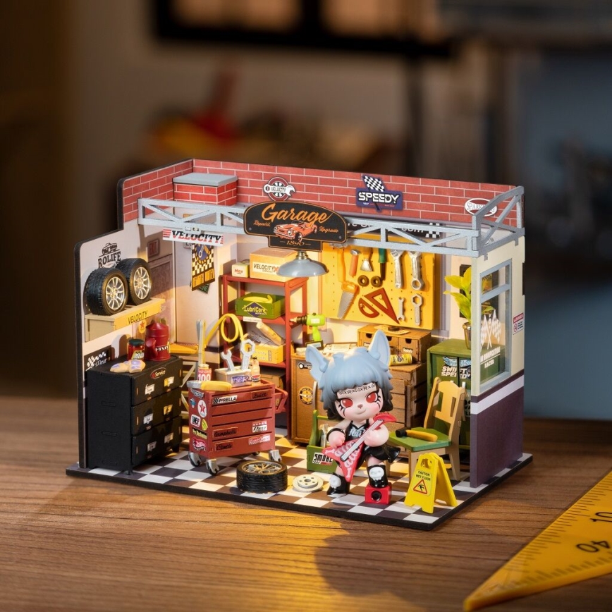 RoboTime - Maison miniature Garage 2xAAA