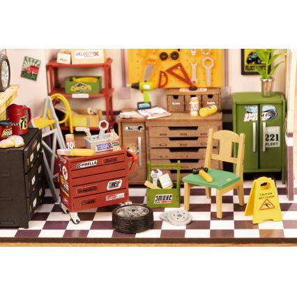 RoboTime - Maison miniature Garage 2xAAA