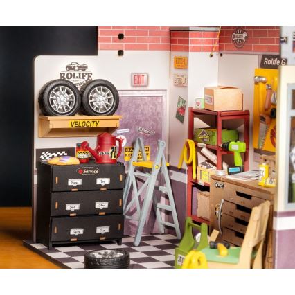 RoboTime - Maison miniature Garage 2xAAA