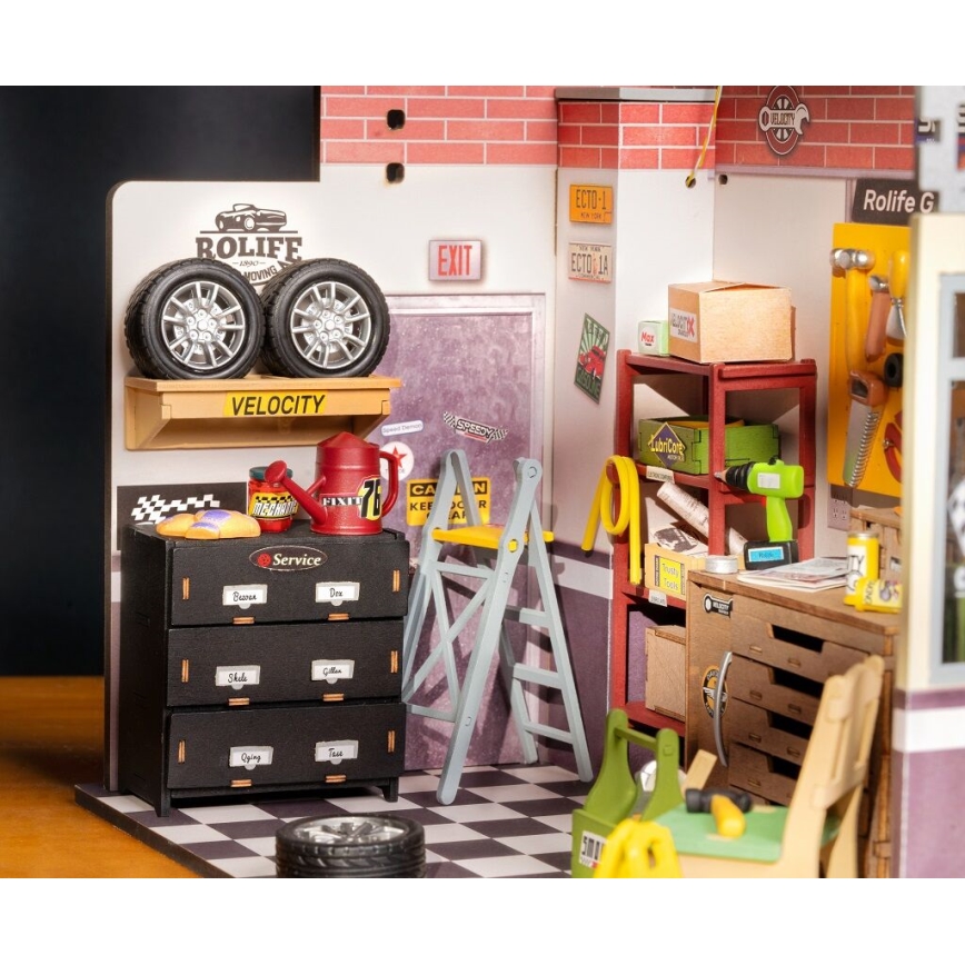 RoboTime - Maison miniature Garage 2xAAA