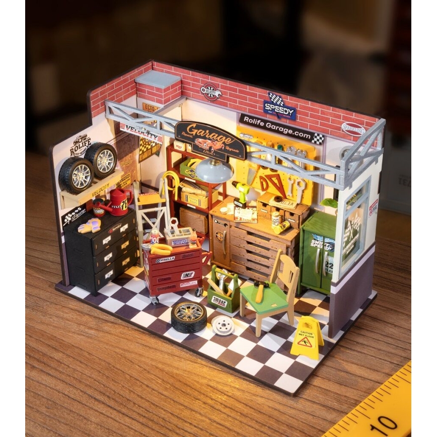 RoboTime - Maison miniature Garage 2xAAA