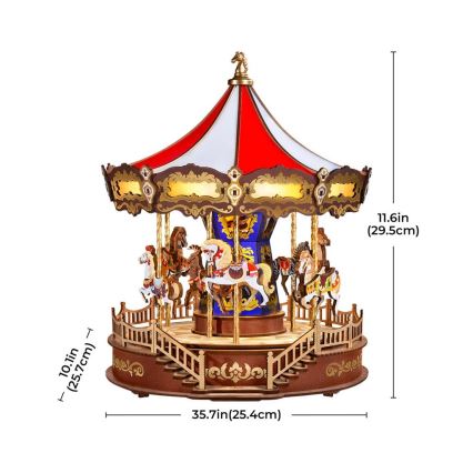 RoboTime - Puzzle 3D per carillon Classica giostra 5V