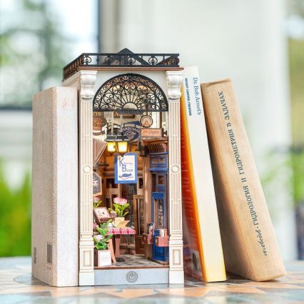 RoboTime - Puzzle 3D LED Serre-livres Rencontre dans la galerie avec livres 2xAAA