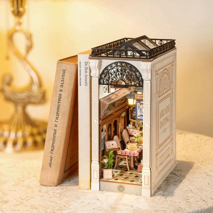 RoboTime - Puzzle 3D LED Serre-livres Rencontre dans la galerie avec livres 2xAAA