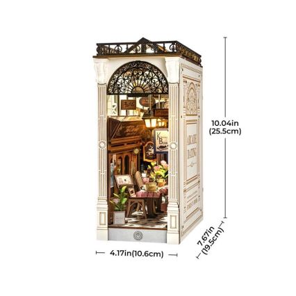 RoboTime - Puzzle 3D LED Serre-livres Rencontre dans la galerie avec livres 2xAAA