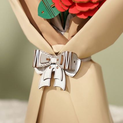 RoboTime - Puzzle in legno 3D Bouquet