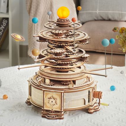 RoboTime - Puzzle meccanico in legno 3D Planetario