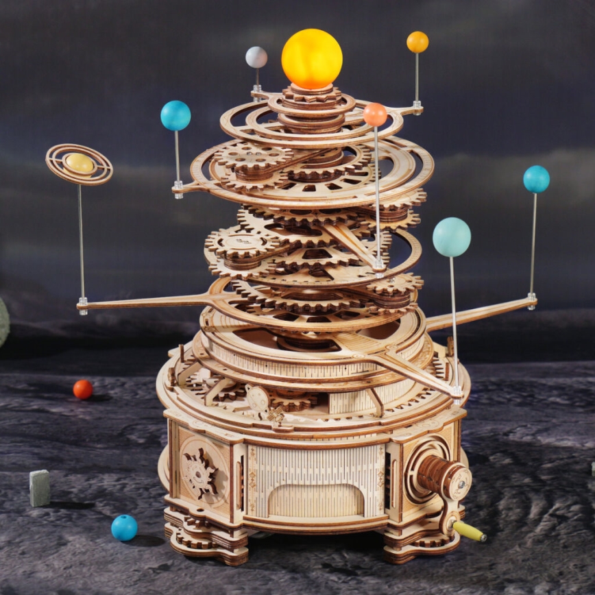 RoboTime - Puzzle meccanico in legno 3D Planetario