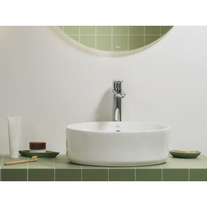 Roca A3270MJ000 - Lavandino da appoggio GAP diametro 39 cm ceramiche/bianco