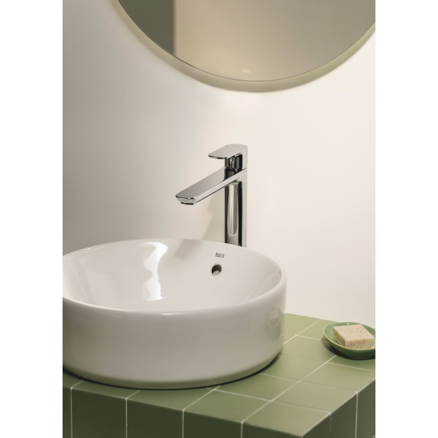 Roca A3270MJ000 - Lavandino da appoggio GAP diametro 39 cm ceramiche/bianco