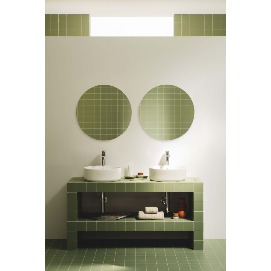 Roca A3270MJ000 - Lavandino da appoggio GAP diametro 39 cm ceramiche/bianco