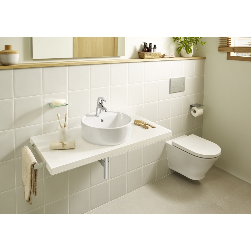 Roca A3270MJ000 - Lavandino da appoggio GAP diametro 39 cm ceramiche/bianco