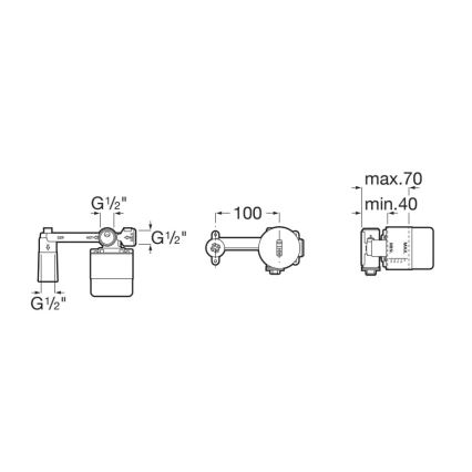 Roca A525220603 - Montagekörper für Unterputzarmaturen