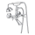 Roca A5A014BC00 - Set per vasca con miscelatore CARMEN RETRO, cromo lucido