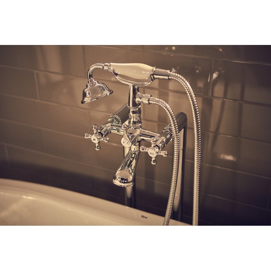 Roca A5A014BC00 - Wannen-Set mit CARMEN-Armatur, hochglanzverchromt