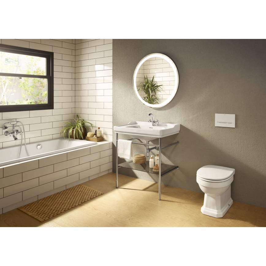 Roca A5A3A4BC00 - Rubinetto del lavandino + con scarico CARMEN 17,8 cm cromo lucido