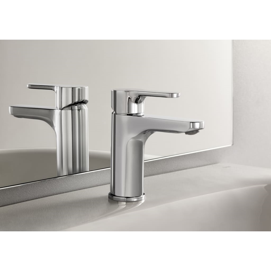 Roca A5A3K09C00 - Miscelatore per lavabo L20 14,2 cm cromo lucido