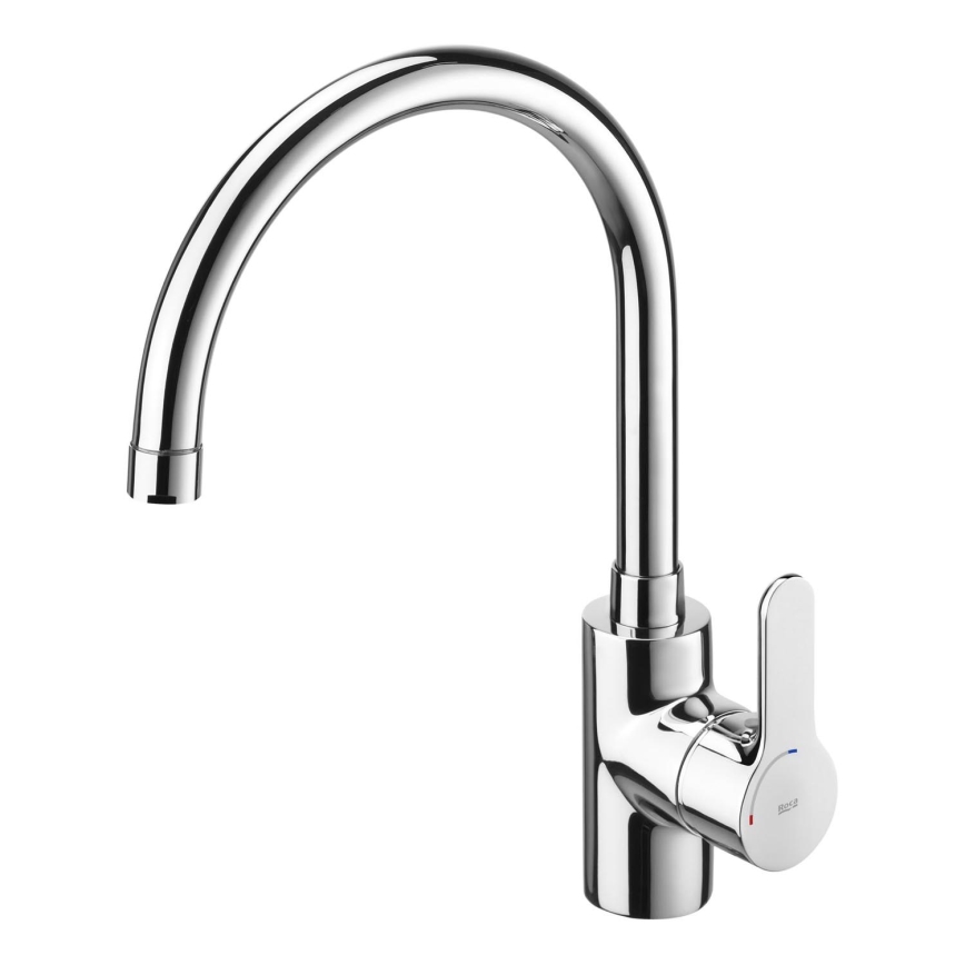 Roca A5A8409C00 - Rubinetto per lavello L20 32,5 cm cromo lucido