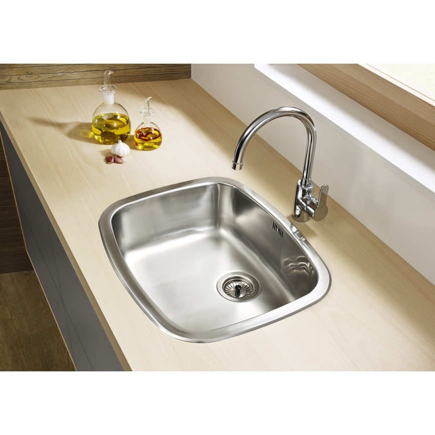 Roca A5A8409C00 - Rubinetto per lavello L20 32,5 cm cromo lucido