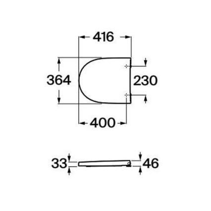 Roca A8012AC00B - Sedile WC SoftClose MERIDIAN Supralit/bianco