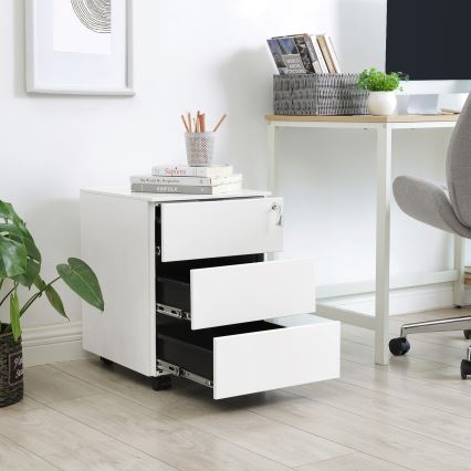Rollcontainer SECURIO, weiß