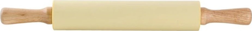 Rouleau en bois recouvert de silicone TORO, 43 cm — crème