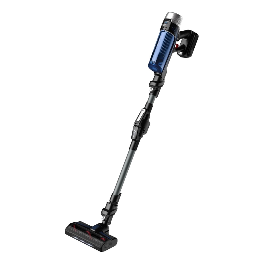 Rowenta - Aspirapolvere a bastone con uno spazzolone X-FORCE FLEX ANIMAL AQUA AUTO 4in1 250W/25,2V 2500 mAh nero/blu