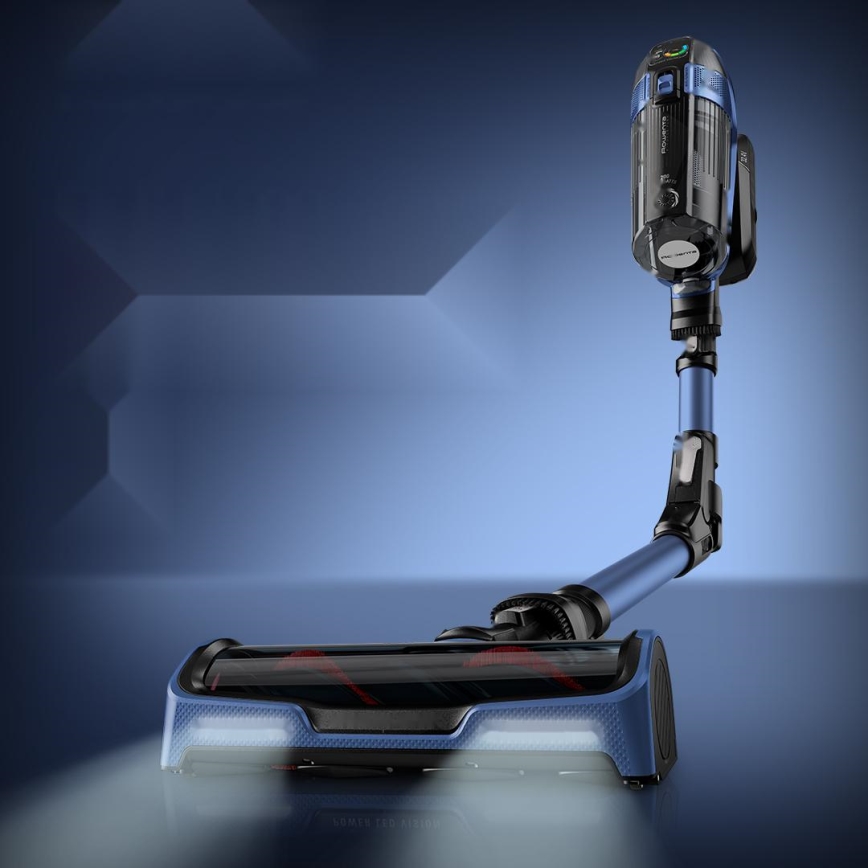 Rowenta - Aspirapolvere a bastone con uno spazzolone X-FORCE FLEX ANIMAL AQUA AUTO 3in1 480W/32,4V 2500 mAh blu