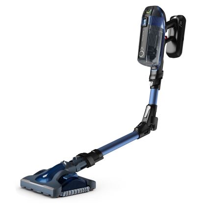 Rowenta - Aspirapolvere a bastone con uno spazzolone X-FORCE FLEX ANIMAL AQUA AUTO 3in1 480W/32,4V 2500 mAh blu