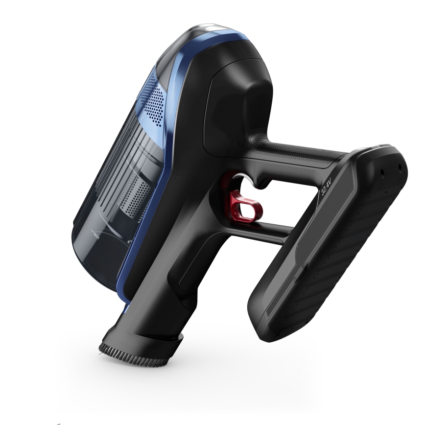 Rowenta - Aspirapolvere a bastone con uno spazzolone X-FORCE FLEX ANIMAL AQUA AUTO 3in1 480W/32,4V 2500 mAh blu