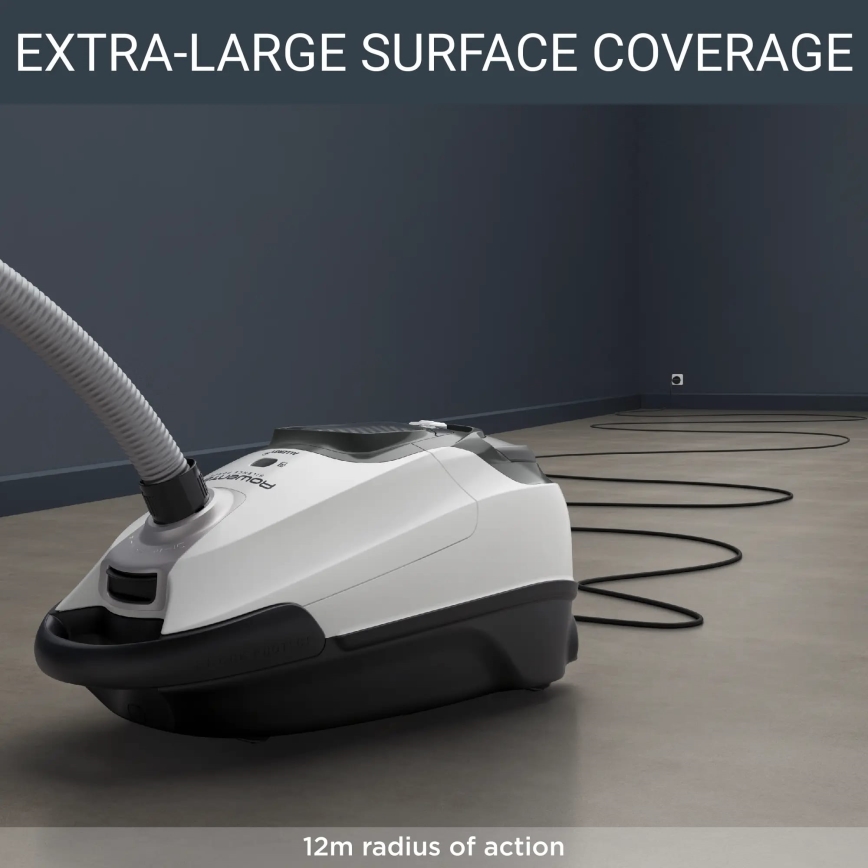 Rowenta - Aspirapolvere a sacchetto SILENCE FORCE ALLERGY+ 4,5l 400W/230V nero/bianco