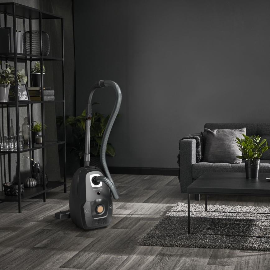 Rowenta - Aspirapolvere a sacchetto VERDE FORCE EFFITECH ECO TOTAL CLEAN 400W/230V nero