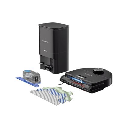 Rowenta - Aspirapolvere robot smart con uno spazzolone X-PLORER S240+ AI Animal & Allergy Wi-Fi 5200 mAh
