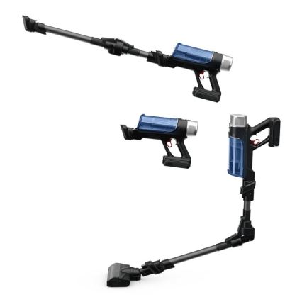 Rowenta - Aspirateur balai avec une serpillère X-FORCE FLEX ANIMAL AQUA AUTO 4en1 250W/25,2V 2500 mAh noir/bleu
