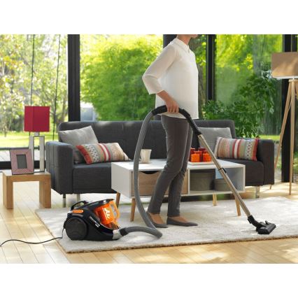 Rowenta - Aspirateur sans sac COMPACT POWER 1,5l 750W/230V noir/orange
