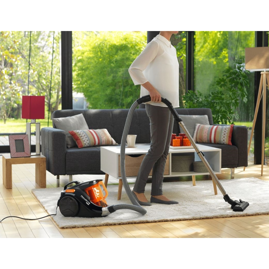 Rowenta - Aspirateur sans sac COMPACT POWER 1,5l 750W/230V noir/orange