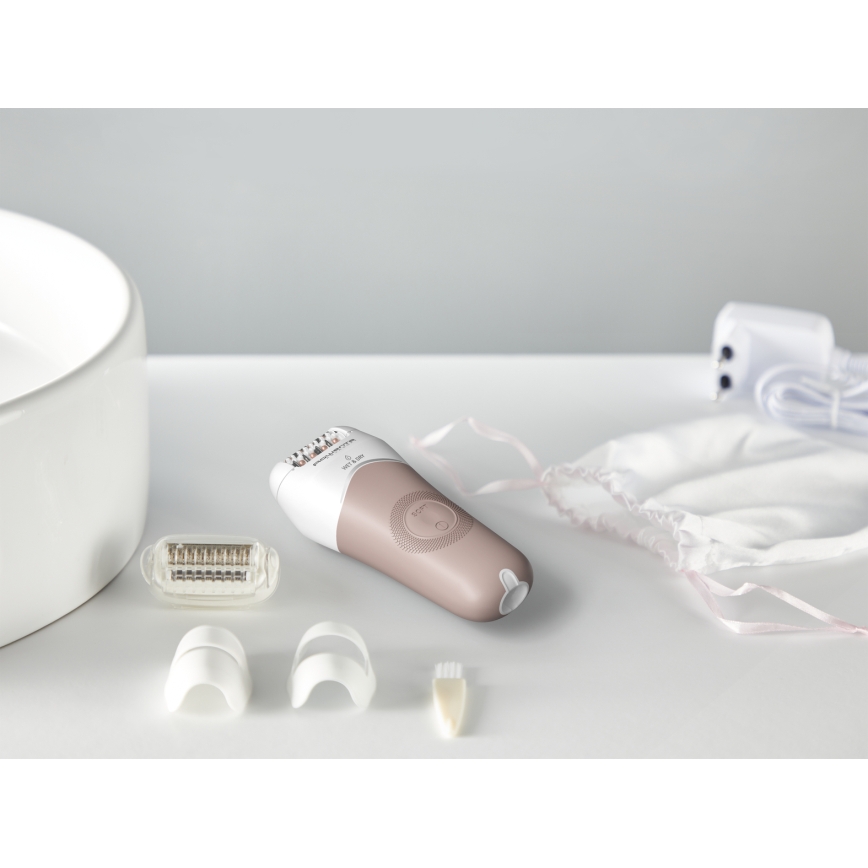 Rowenta - Epilatore WET&DRY 4,5W/5V 600 mAh beige/oro