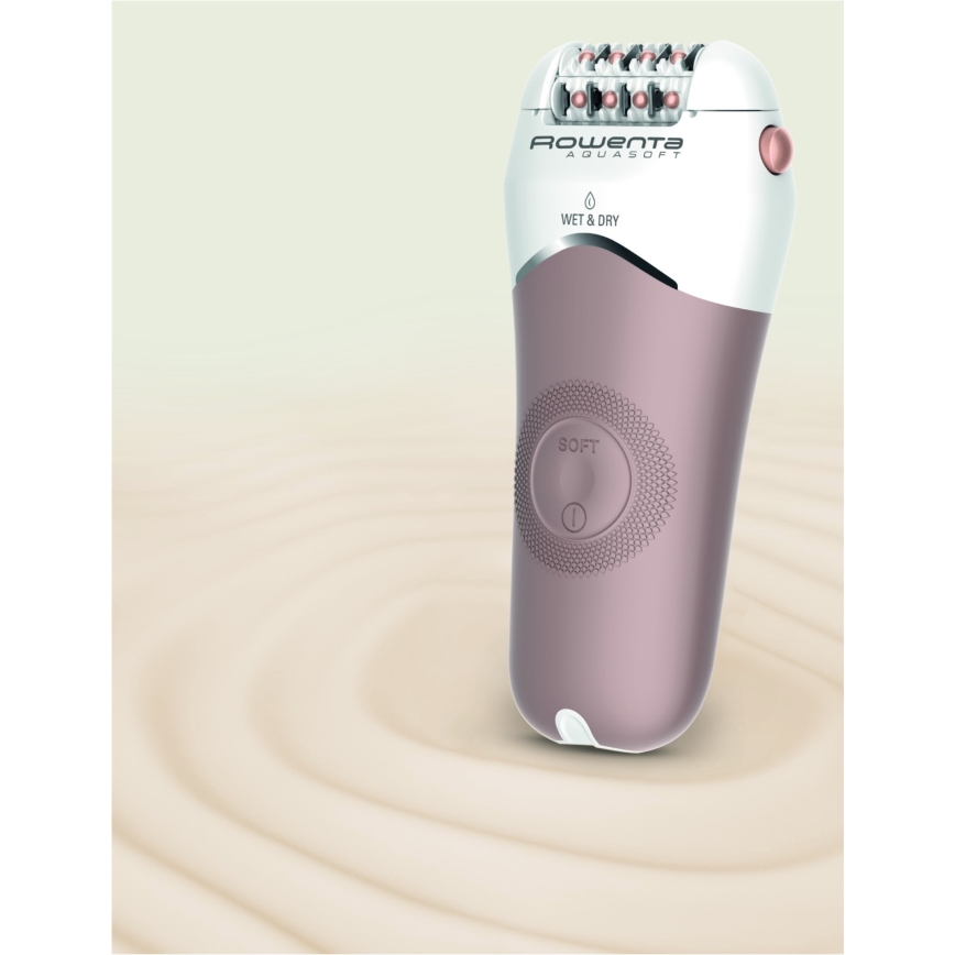 Rowenta - Epilierer WET&DRY 4,5W/5V 600 mAh beige/gold
