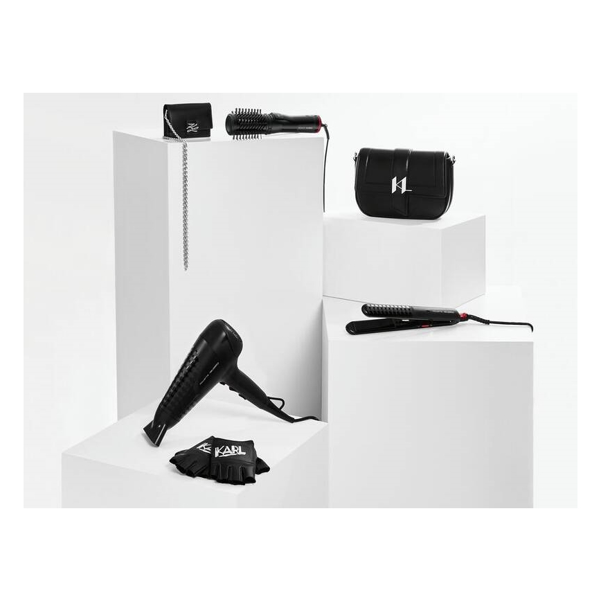 Rowenta - Lisseur à cheveux KARL LAGERFELD OPTILISS noir