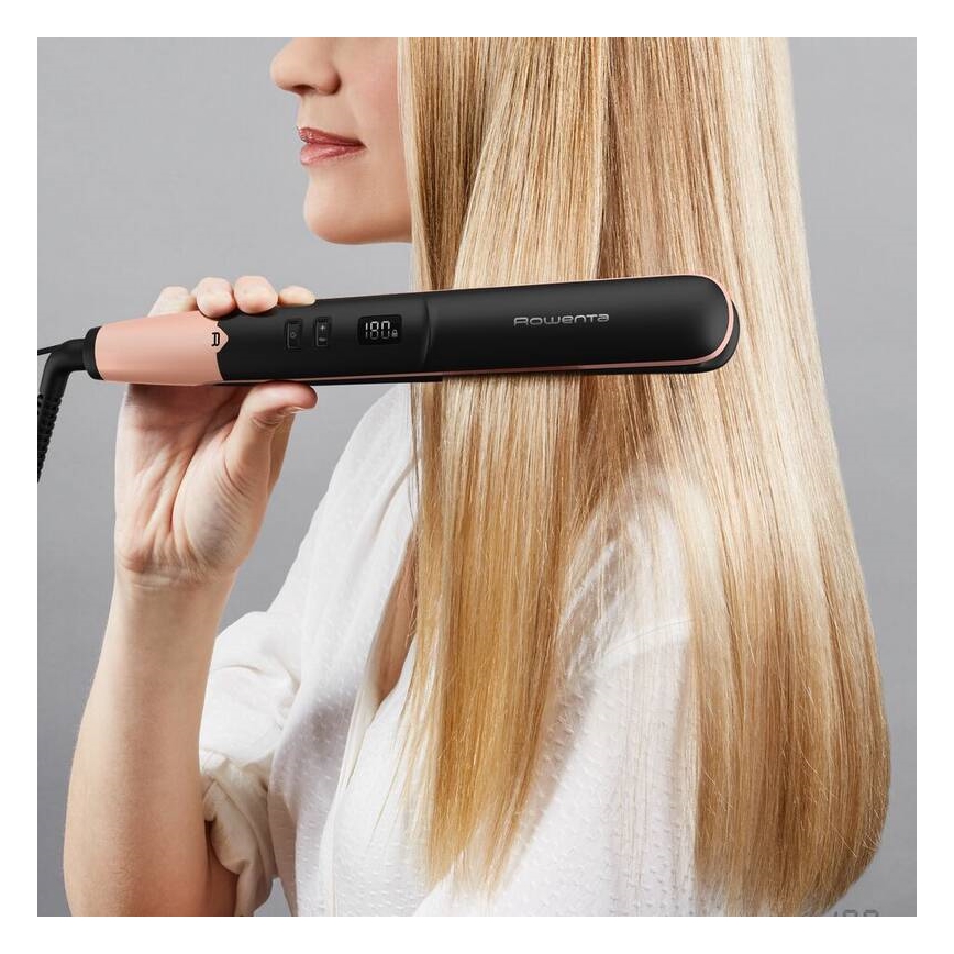 Rowenta - Piastra per capelli con display LCD EXPRESS SHINE 39W/230V